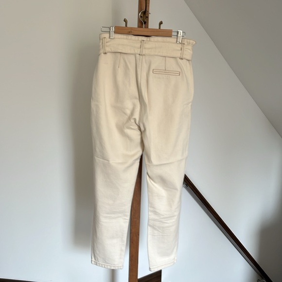 Sezane Austin high waist carrot jeans with belt - Picture 4 of 5